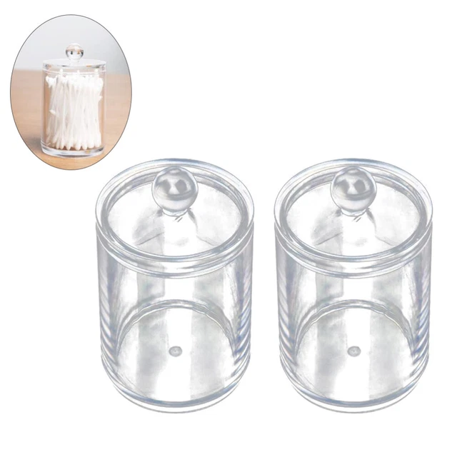 2 piezas almohadillas de maquillaje caja de almacenamiento