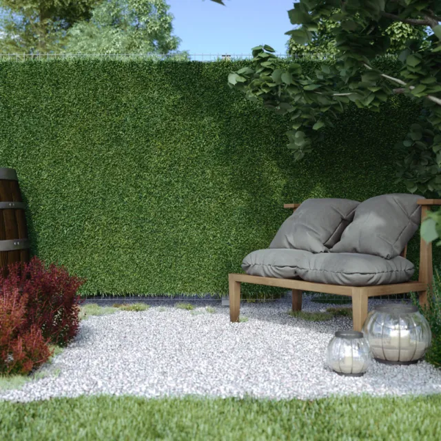 Artificial Ivy Grass Hedge Screening Privacy Screen Garden Fence Panels 3m long