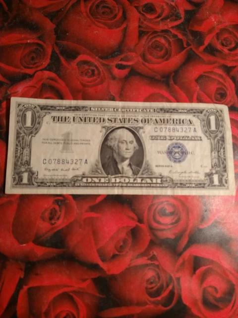 🦅🇺🇸(C07884327A) Series $1 1957A Silver Certificate🇺🇸🦅