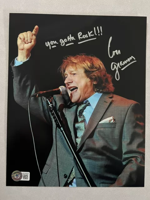 Lou Gramm autographed signed 8x10 photo Beckett BAS COA Music Foreigner Singer