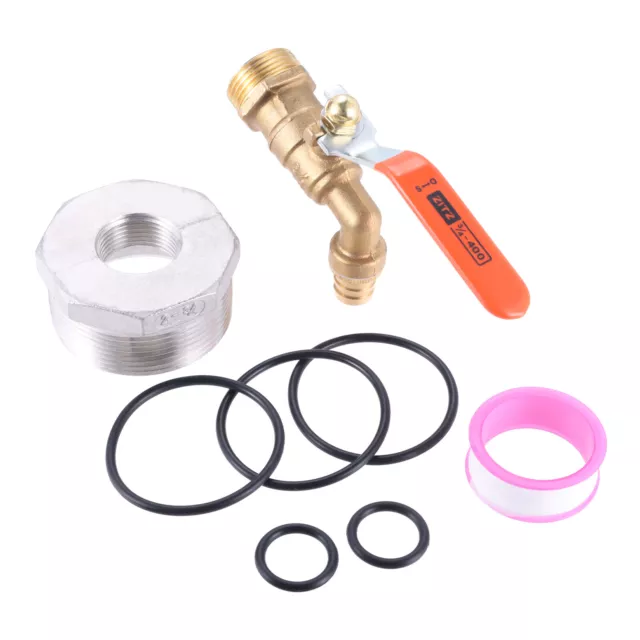 1Pc Drum Faucet + Gasket Brass Rain Barrel Faucet Home Garden Parts Replacement