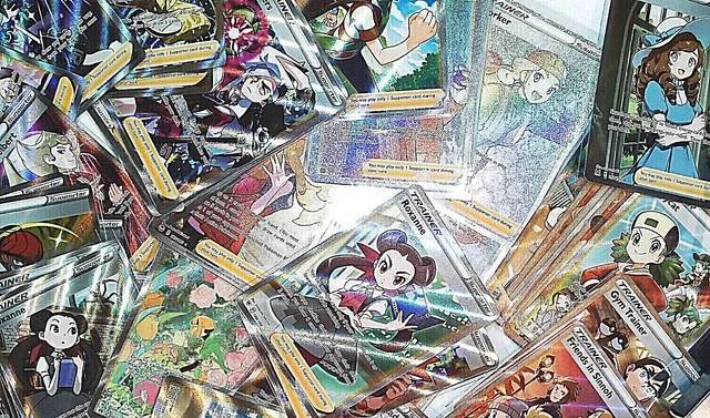 Pokemon TCG -Choose Your Card- Gold/Rainbow/Trainer/Supporter/Item/Stadium/ NM