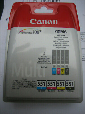 Canon CLI-551Z Pacco Multiplo CLI-551 C Y M BK Pixma ip7250 MG 5450 MX-925