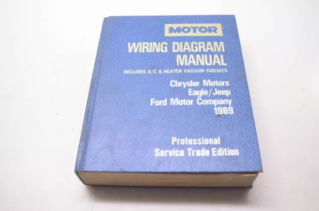 Motor 0-87851-677-8, 21189 Wiring Diagram Manual Chrysler Motors Eagle/Jeep