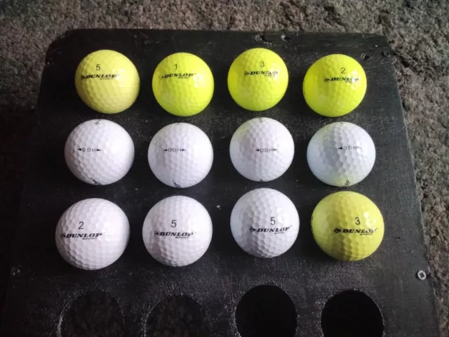Dunlop Sport Ddh Golf Balls X12 Pearl/Grade A/B Used Vgc