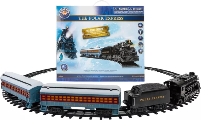 Lionel Polar Express Ready-to-Play Battery Powered Model Train Set with Remote