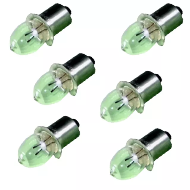 6Pcs 4.8V 750mA Flange Type Torch Globe Flashlight Bulb For 2 x D batteries