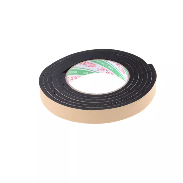 Pegatina de cinta de espuma autoadhesiva negra de una sola cara 20 mm de ancho x 5 mm de espesor RF
