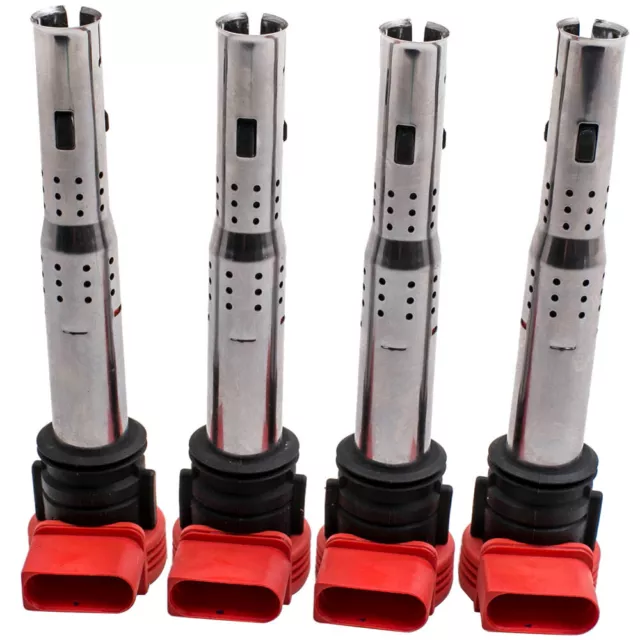 Set of 4 Ignition Coil Pack Fit Audi A4 A5 R8 & VW Golf GTI 2.0T FSI 06E905115D
