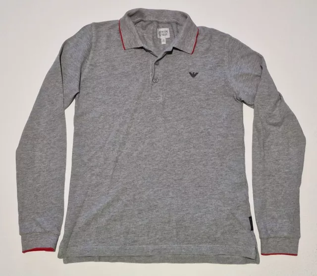 Boys ARMANI Long Sleeve Polo Shirt Age 12 Years