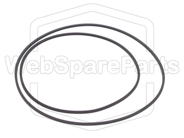Courroies De Remplacement Pour Platine Vinyle - 2 Pièces, Longueur Pliée 320 Mm, Largeur 5 Mm - Pour Platines à Entraînement Par Courroie