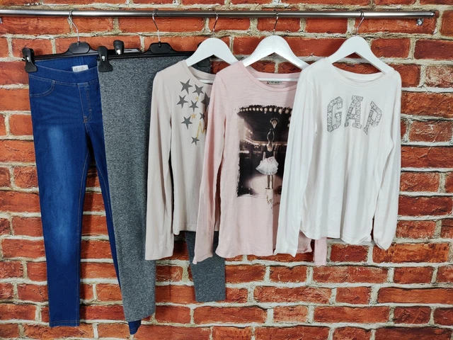 GIRLS BUNDLE AGE 10-11 YEARS GAP NEXT etc JEANS LEGGINGS TOP T-SHIRT KIDS 146CM