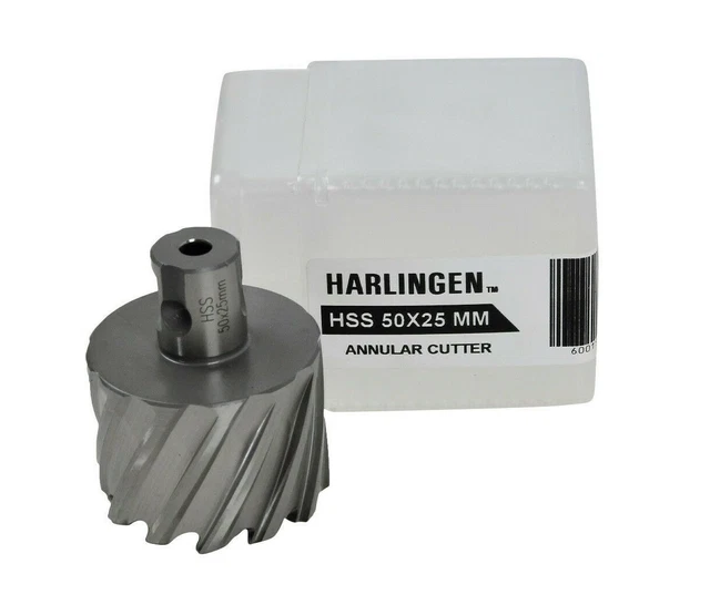 50 x 25mm HSS Annular Broach Cutter Universal Weldon Shank Rotabroach Slugger