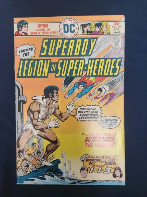 Superboy Legion of Super Heroes # 216 April 1976)First Appearance  of Tyroc