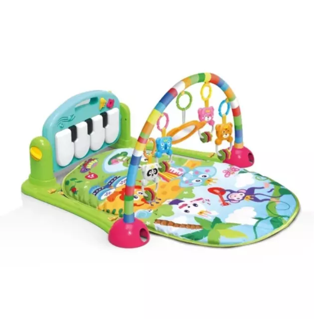 Baby playmat activity gym fitness piano rack Lay & sit boy girl music arch toys