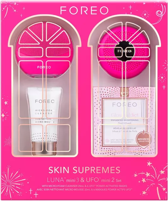 Skin Supremes LUNA Mini 3 & UFO Mini 2 | Brosse Nettoyante Visage & Masque LED C 2