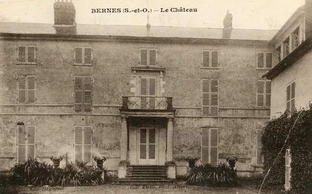 *32721 cpa 95 Bernes - le château