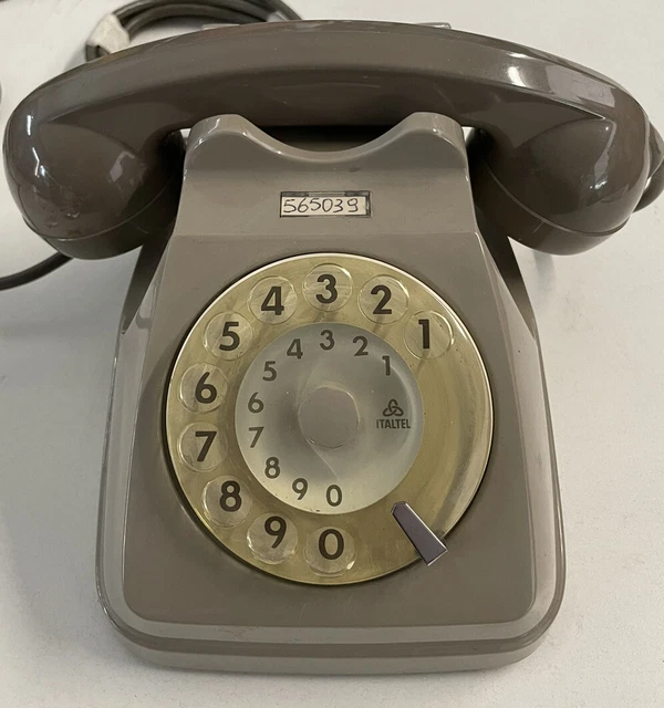 Telefono Vintage Sip Grigio Italtel Telefono Anni 70 Con Rotella e Cornetta