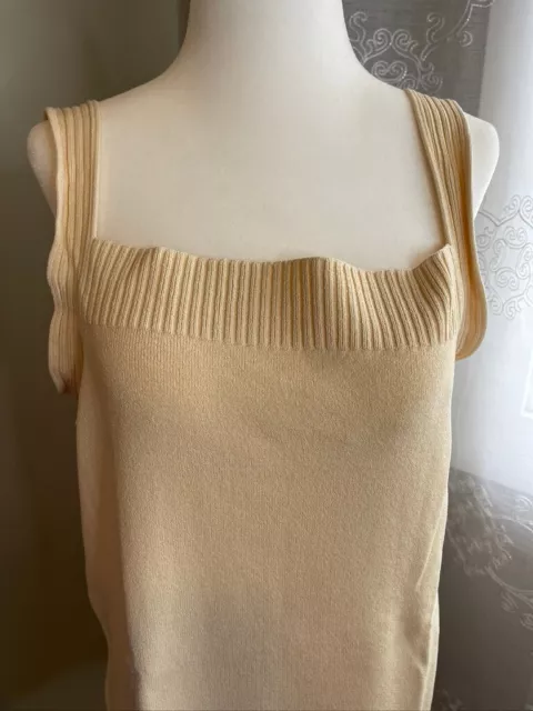 Women's Jones New York Rayon Top Sleeveless Tan Size 1X