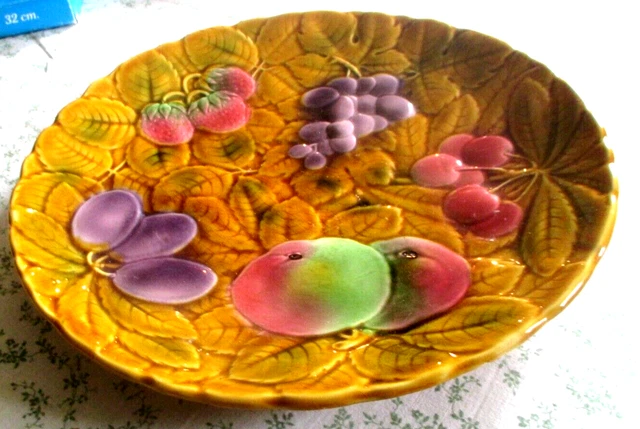Assiette à Dessert Vintage Comptoir De Famille - Figue Vert Céramique - Déco Cuisine