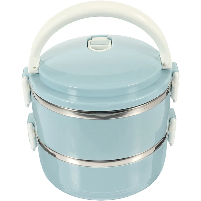Bento Termico In Acciaio Inox 304 – 4 Contenitori Con Coperchio E Borsa Isolata – Beige, Adatto Al Microonde
