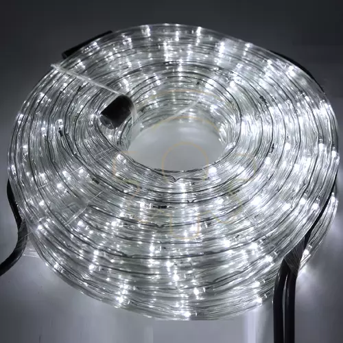 Tubo Brillante Para LED de Navidad Blanco Hielo 10 M 8 Juegos Luces Exterior