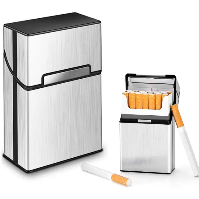3stk Zigarettenetui Alu Zigarettenbox Zigarettendose für 20 Zigaretten Etui  DHL