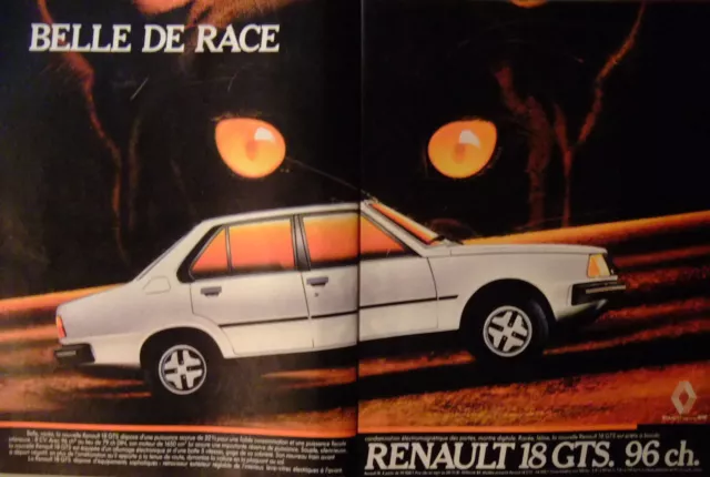 1981 Renault 18 GTS 96 HP BELLE DE RACE PRESS ADVERTISEMENT - CAT - ADVERTISING