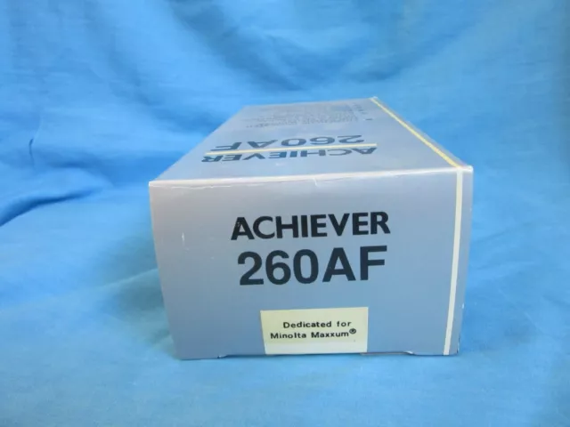 Achiever 260AF Flash Dedicated for Minolta Maxxum (5000, 7000, 9000) Cameras NEW