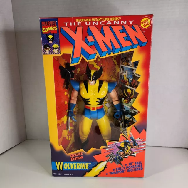 1993 Marvel Comics The Uncanny X-Men Wolverine Deluxe Edition 10" Tall Toy Biz