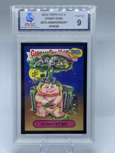 garbage pail kids 2015 30th Anniversary Grade 9 Stinky Stan Black Parallel Rare