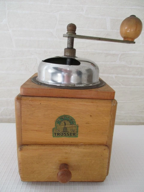 Alte seltene  Kaffeemühle von  Armin Trösser Ha Te 545 Grünes Logo