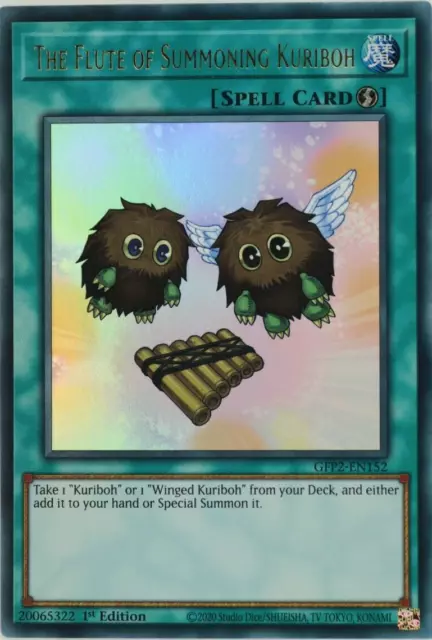 YuGiOh The Flute of Summoning Kuriboh GFP2-EN152 Ultra Rare 1st Edition