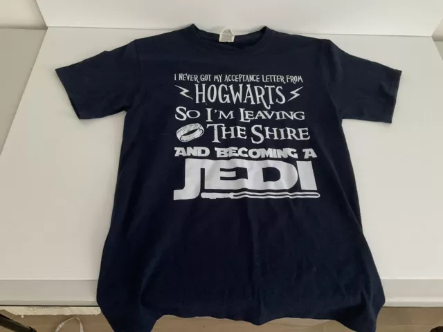 Unisex "I Never Got My Acceptance Letter From Hogwarts" T Shirt Size Small VGC