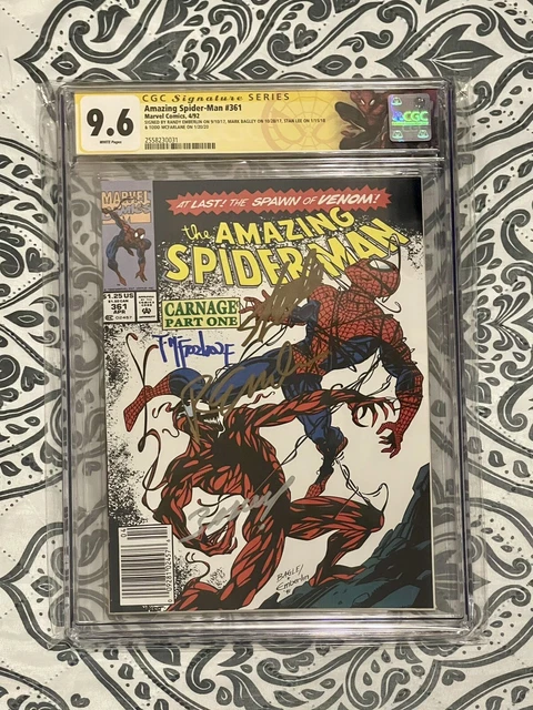 Amazing Spider-Man #361 Newstand CGC 9.6 4X Signed(read Description)