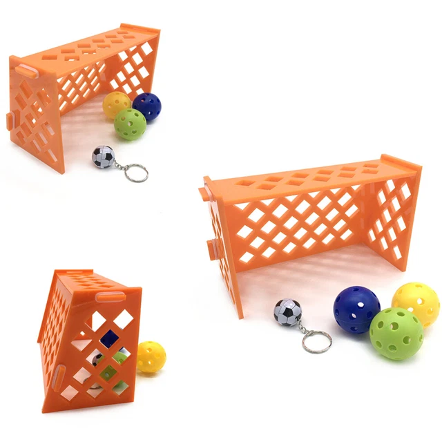 2 Sets Vogel Biss Spielzeug Fußball Spielzeug für Vögel Vogel Käfig Spielzeug 6