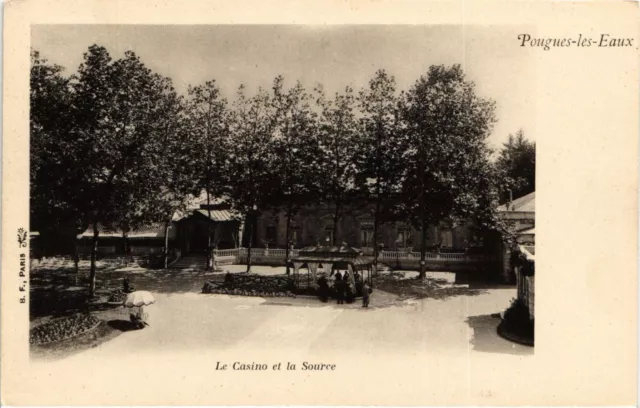 CPA POUGUES-les-EAUX - Le Casino et Sourée (293080)