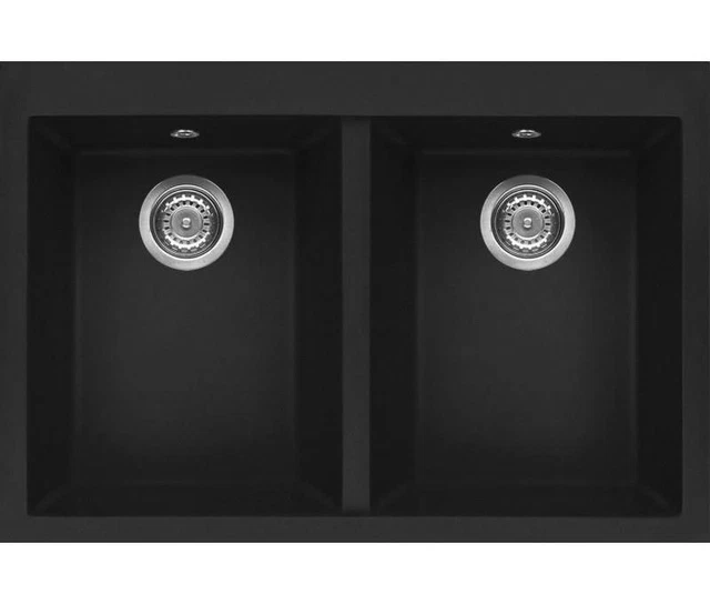 Elleci Quadra 340 G40 Aufsatzwanne Rechteckig Granitek