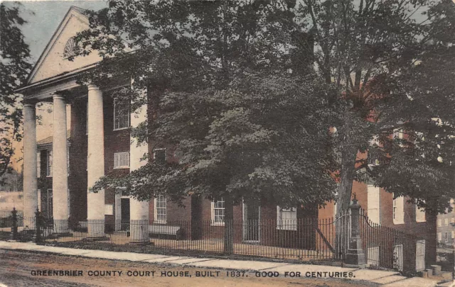 J52/ Hattiesburg Mississippi Postcard c1910 Greenbrier County Court House 294