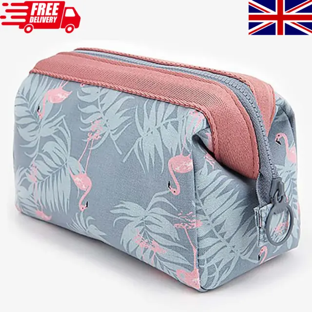 Ladies Wash Bag Toiletry Handbag Travel Case Cosmetic Make Up Pouch Kit UK New