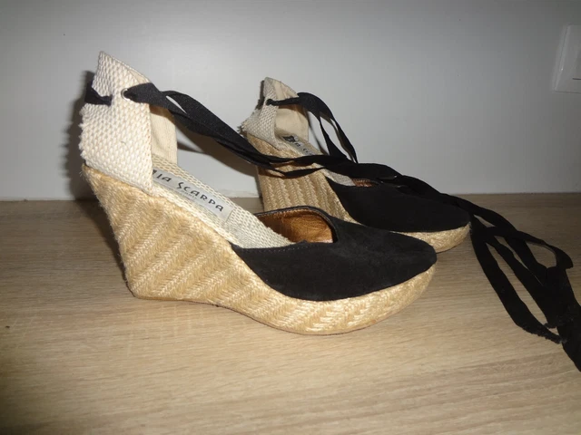 Escarpins Talons Hauts GEORGIA ROSE Cuir Doré Taille 38 - Talon Aiguille 7.5 US