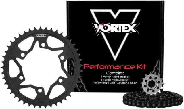 Vortex OES Original Equipment SX3 Black Chain & Sprocket Kit (CK6447)