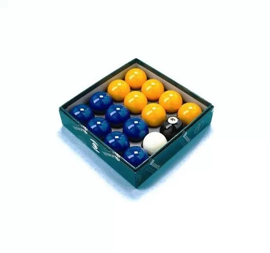 ARAMITH BLUES & YELLOWS 2" (50.8mm)  PREMIER MATCH POOL BALLS