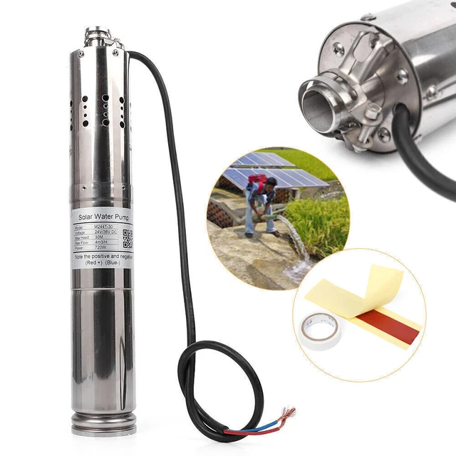 Kit de herramientas industriales de acero inoxidable sumergible pozo profundo con bomba de agua solar