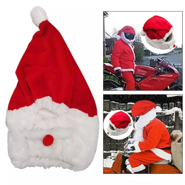 Juste de casque de moto de Noël, chapeau de sécurité intégral, casquette de  course du père Noël, décor de joyeux Noël, nouveau casque de cyclisme du  père Noël - AliExpress