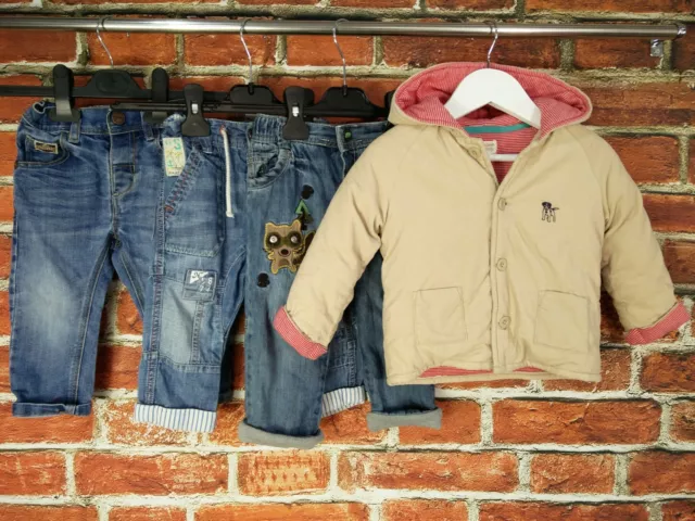 Baby Boy Bundle Age 9-12 Months Next John Lewis M&S Jacket Jeans Set Infant 80Cm