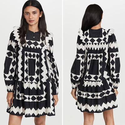 Sea New York Helena Quilted Tunic Mini Dress Women's XS