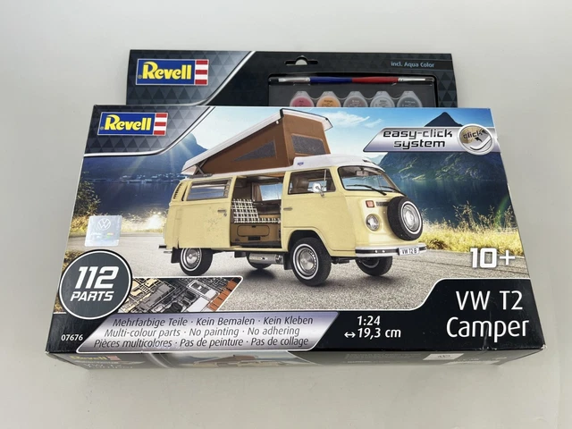 Maquette REVELL VW T2 Camper – 1/24, Kit à Assembler Et Peindre, Neuf