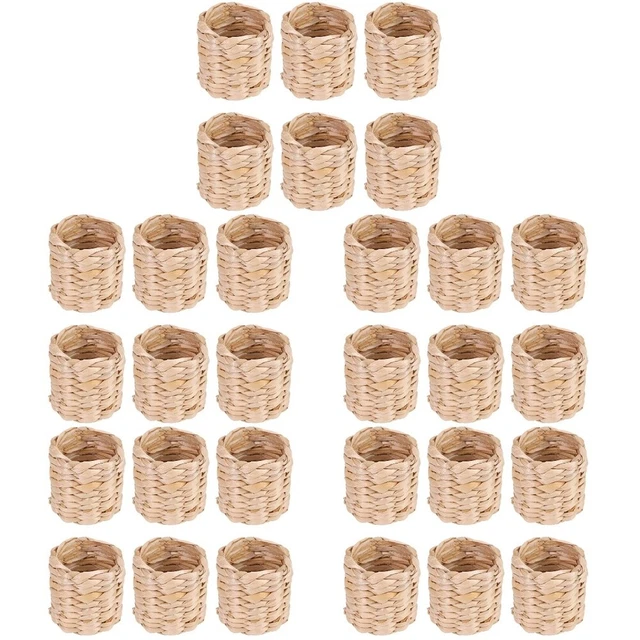 5 uds delicado soporte para servilletas de fiesta granja anillo trenzado para decoración