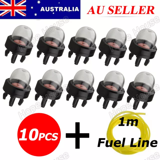 10 Primer Bulb Fuel Line For Ryobi Stihl Mcculloch Talon Trimmer Whipper Snipper